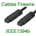 9 CABLES FIREWIRE IEEE 1394 a/b