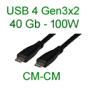 14  CABLES USB 4.O GEN 3X2 40 Gb