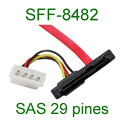 13 CABLES SAS ( SERIAL ATTACHED SCSI )